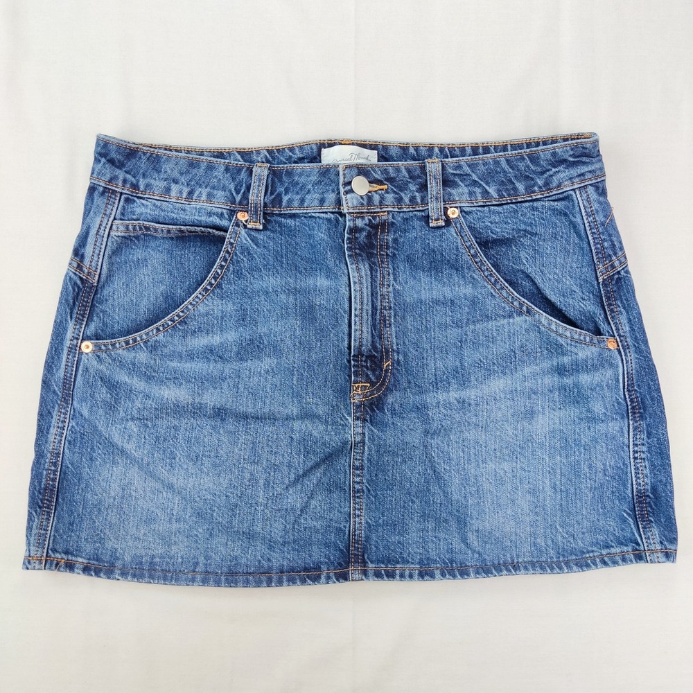 Classic Blue Denim Mini Skirt